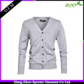 16FZCAS27 hommes plat tricot laine cardigan pull en cachemire